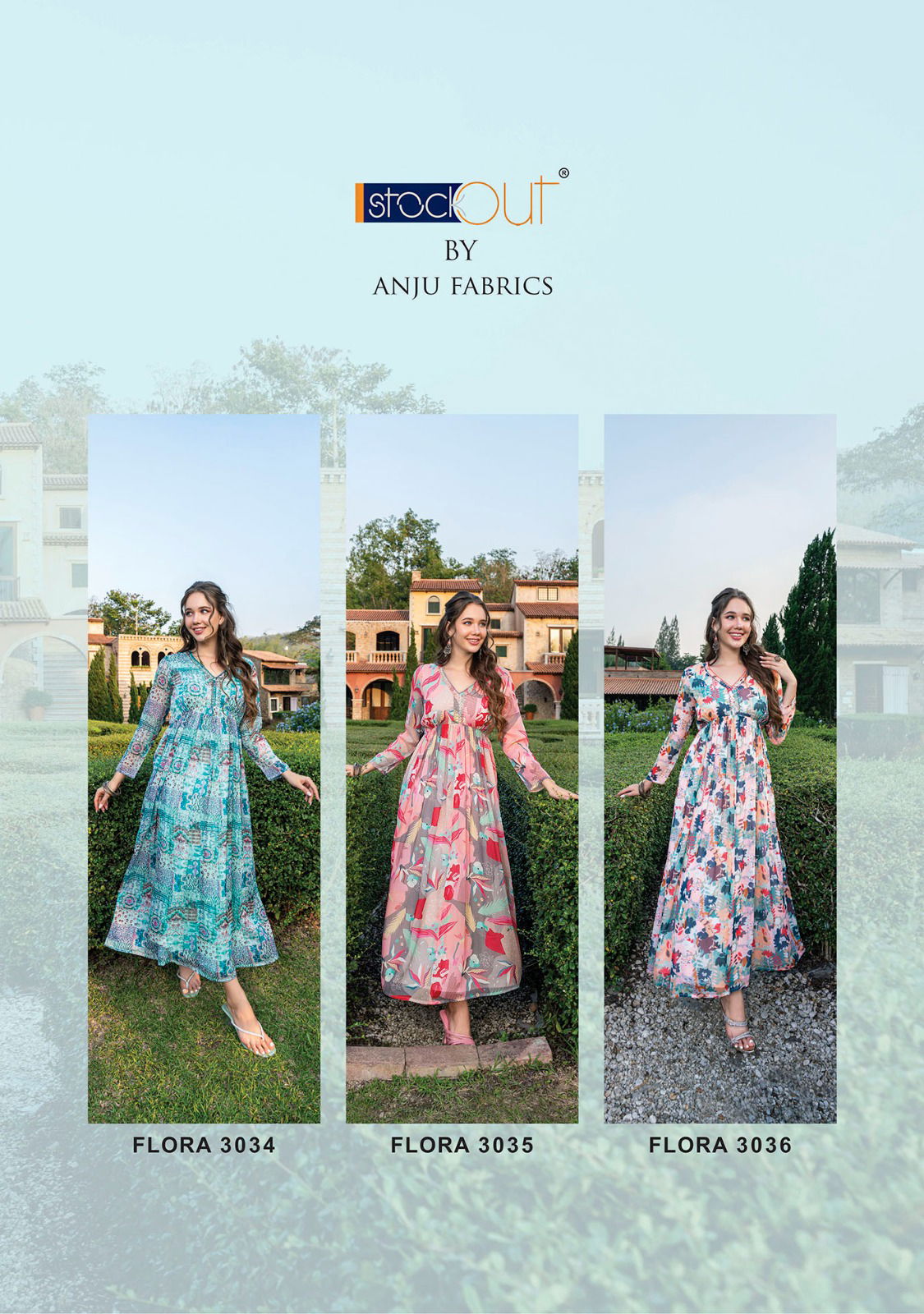 Af Flora Vol 2 By Anju Party Wear Kurtis Catalog